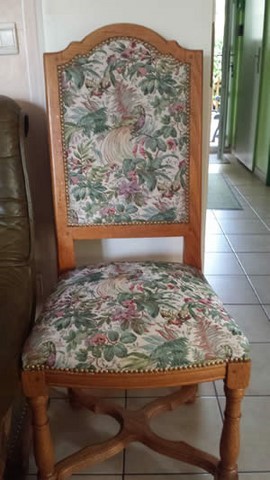 Réfection tapisserie chaise
